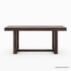 Picture of Galveston Rustic Solid Dining Table With Square Framed Legs