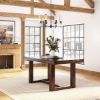 Picture of Galveston Rustic Solid Dining Table With Square Framed Legs