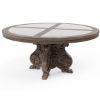 Picture of Wiltshire Rustic Teak Wood Handcarved Dining Table Set