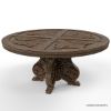 Picture of Wiltshire Rustic Teak Wood Handcarved Dining Table Set