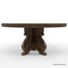 Picture of Wiltshire Rustic Teak Wood Handcarved Dining Table Set