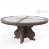 Picture of Wiltshire Teak Wood Hand Carved Round Dining Table