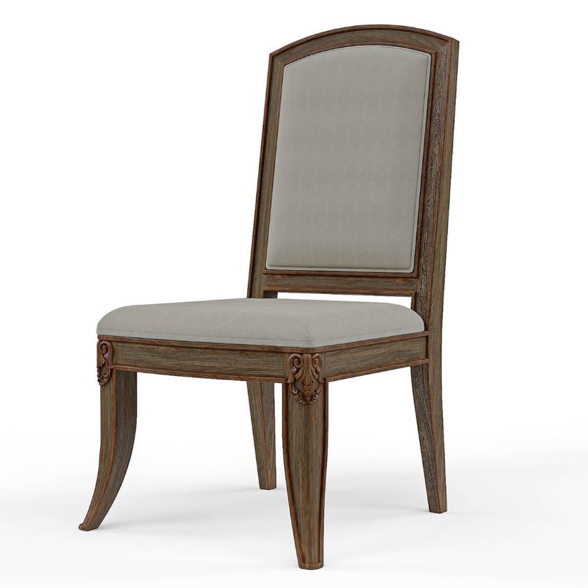 Picture of Wiltshire Teak Wood Upholstered Dining Chair