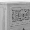Picture of Oxford Mahogany Wood 2 Drawer Bedside Nightstand