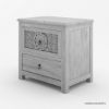 Picture of Oxford Mahogany Wood 2 Drawer Bedside Nightstand
