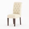 Picture of Sierra Rustic Solid Wood Sutton Upholstered Parsons Chair