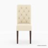 Picture of Sierra Rustic Solid Wood Sutton Upholstered Parsons Chair