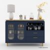 Picture of Arcata Two Tone Solid Wood Grey Wine Bar Large Sideboard Cabinet