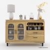 Picture of Arcata Two Tone Solid Wood Grey Wine Bar Large Sideboard Cabinet