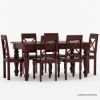 Picture of Texas Handcrafted Solid Mahogany Wood 8 Piece Dining Room Set