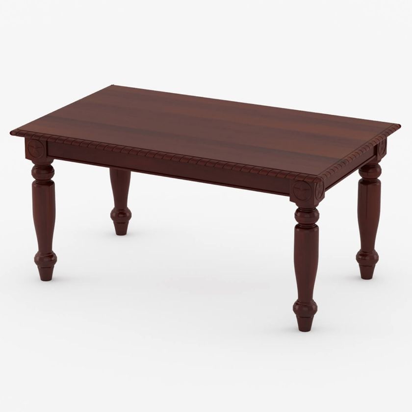 Picture of Texas Handcrafted Solid Mahogany Wood Dining Table