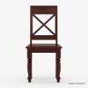 Picture of Texas Handcrafted Solid Mahogany Wood Cross-Back Dining Chair