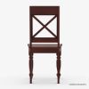Picture of Texas Handcrafted Solid Mahogany Wood Cross-Back Dining Chair