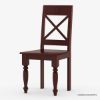 Picture of Texas Solid Mahogany Wood 7 Piece Dining Table Set For 6