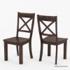 Picture of Anacortes Handcrafted Rustic Solid Rosewood Cross Back Dining Chair