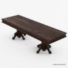 Picture of Nottingham Rustic Solid Wood Double Pedestal Dining Table