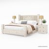 Picture of Gallatin Hand-carved Solid Wood 4 Piece Bedroom Set
