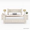 Picture of Gallatin Hand-carved Solid Wood 4 Piece Bedroom Set