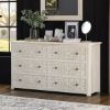 Picture of Gallatin Handcarved Solid Wood 6 Drawer Bedroom Dresser