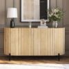 Picture of Pescadero Solid Wood 2 Door Modern Long Sideboard Cabinet