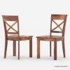 Picture of Seward Rustic Solid Wood Dining Table Chair Set