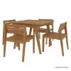 Picture of Lavenham Teak Outdoor Dining Set for 4