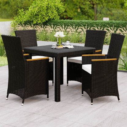 Picture of Sorrento Outdoor Wicker Dining Set for 4