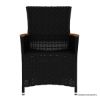 Picture of Sorrento Black Wicker Outdoor Dining Armchair