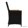 Picture of Sorrento Black Wicker Outdoor Dining Armchair