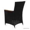 Picture of Sorrento Black Wicker Outdoor Dining Armchair