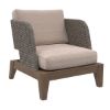 Picture of Valence Ash Gray Teak Wood Outdoor Single Seater Sofa