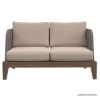 Picture of Valence Ash Gray Teak Wood Outdoor 2-Seater Sofa