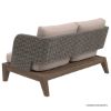 Picture of Valence Ash Gray Teak Wood Outdoor 2-Seater Sofa