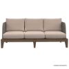 Picture of Valence Teak Wicker Outdoor 3 Seater Sofa with Cushions