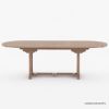 Picture of Emden Extending Teak Outdoor Oval Dining Table