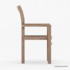Picture of Emden Rustic Teak Wood Slatted Back Outdoor Dining Chair