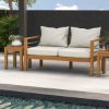 Picture of Bilston Outdoor Rustic Teak Wood 2 Seater Sofa