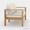 Picture of Bilston Outdoor Rustic Teak Wood 2 Seater Sofa