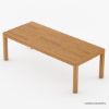 Picture of Bernburg Teak Outdoor Rectangular Dining Table with Armchair Set