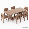 Picture of Liverpool Rustic Teak Outdoor Dining Table and Chair Set