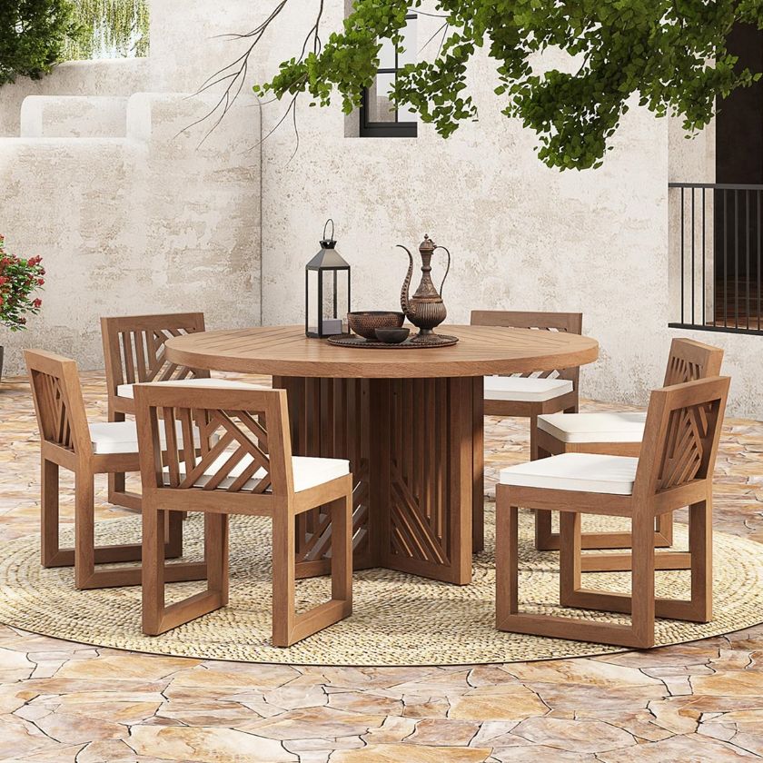 Picture of Renfrew Round Patio Table and Chairs for 6