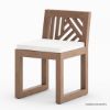 Picture of Renfrew Teak Outdoor Round Dining Table with Chair Set