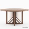 Picture of Renfrew Teak Modern Outdoor Round Dining Table 