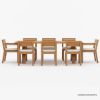 Picture of Halmstad Rustic Outdoor Dining Table & Chairs Set 