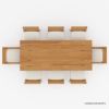 Picture of Halmstad Rustic Outdoor Dining Table & Chairs Set 