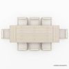 Picture of Ledbury Extendable Rustic Teak Wood Outdoor Dining Set 