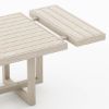 Picture of Ledbury Extendable Rustic Teak Wood Outdoor Dining Set 