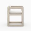 Picture of Ledbury Modern Rustic Teak Outdoor Dining Chair with Cushion