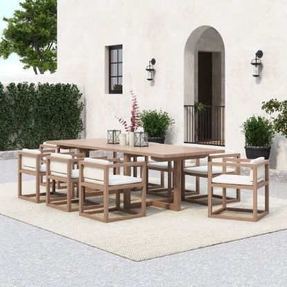 Picture of Lynton 9 Piece Outdoor Teak Dining Set