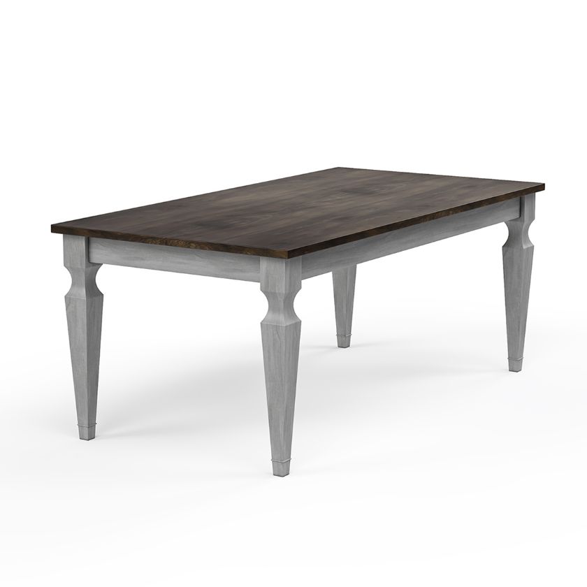 Picture of Arendal Mahogany Wood 2 Tone Modern Dining Table